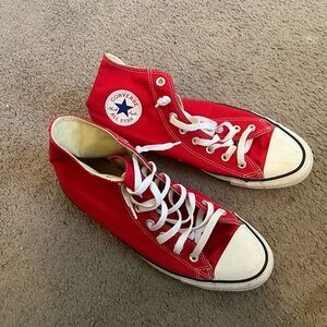 Converse Red High-Top Sneakers